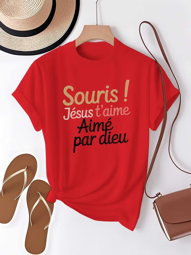 t-shirt jésus t'aime chrétien