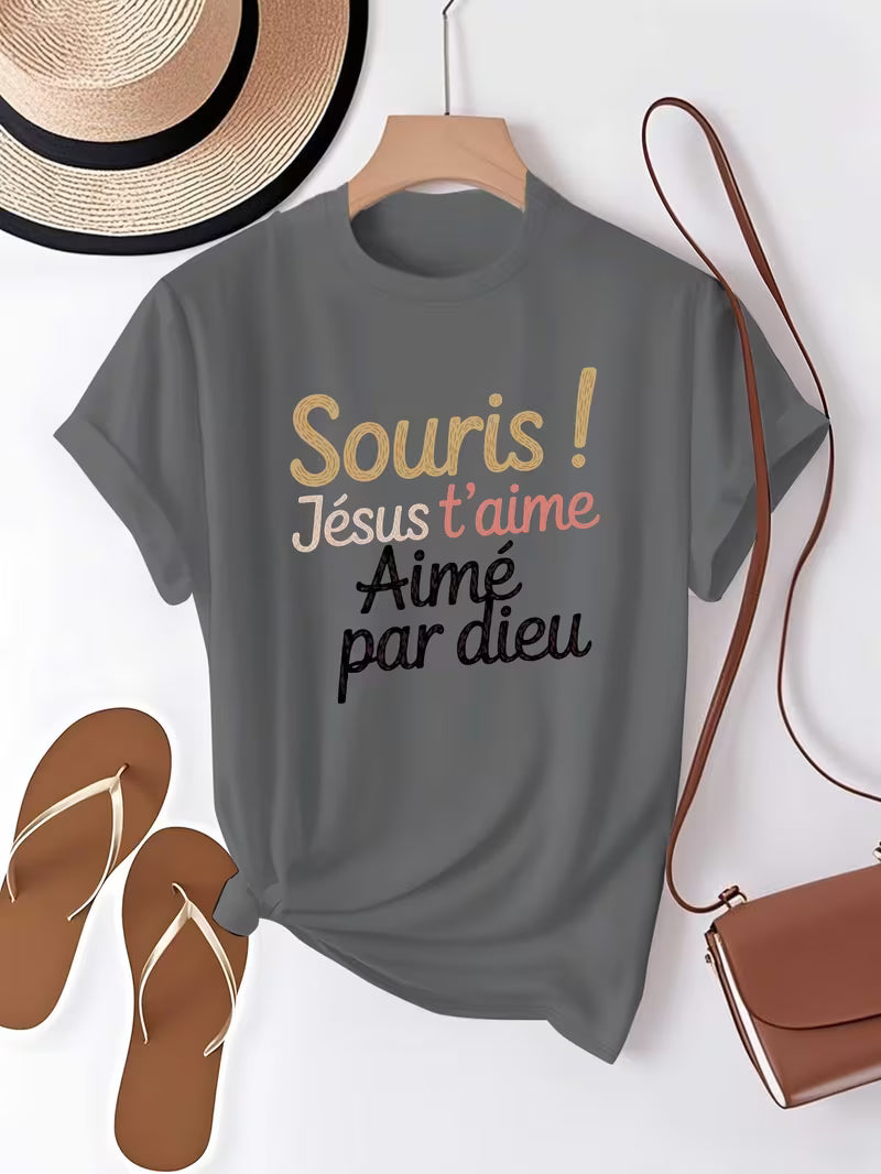 t-shirt jésus t'aime chrétien