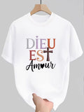 t-shirt Dieu est amour chrétien