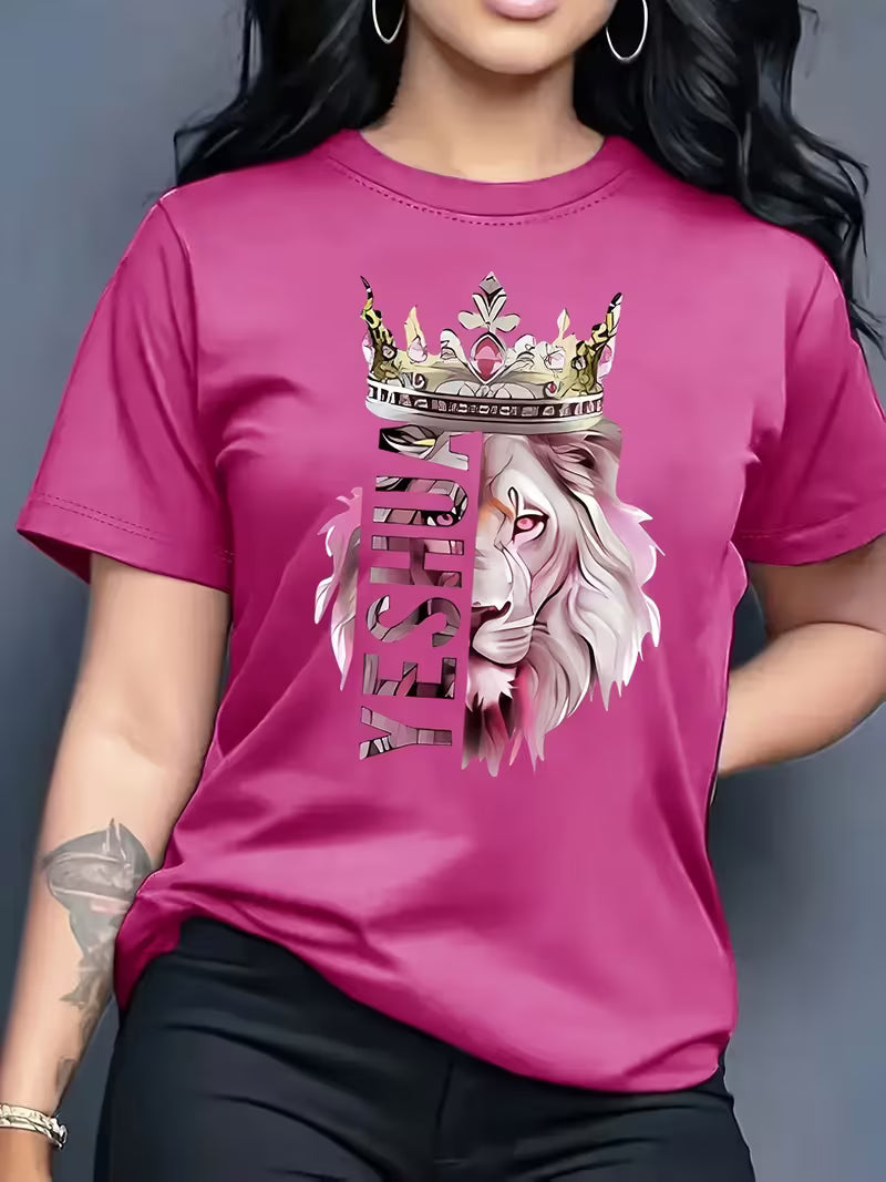 T-shirt lion yeshua chrétien