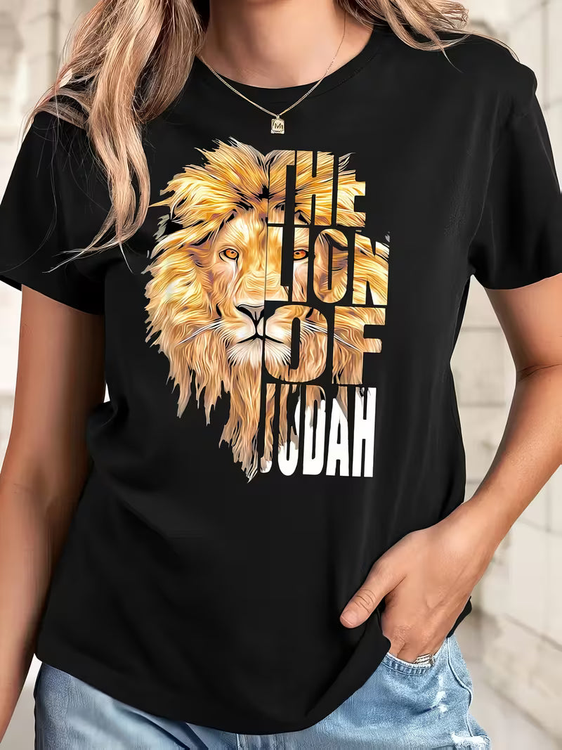 T-shirt lion chrétien