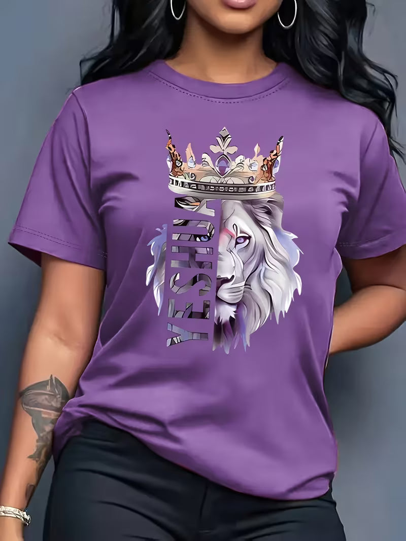 T-shirt lion yeshua chrétien