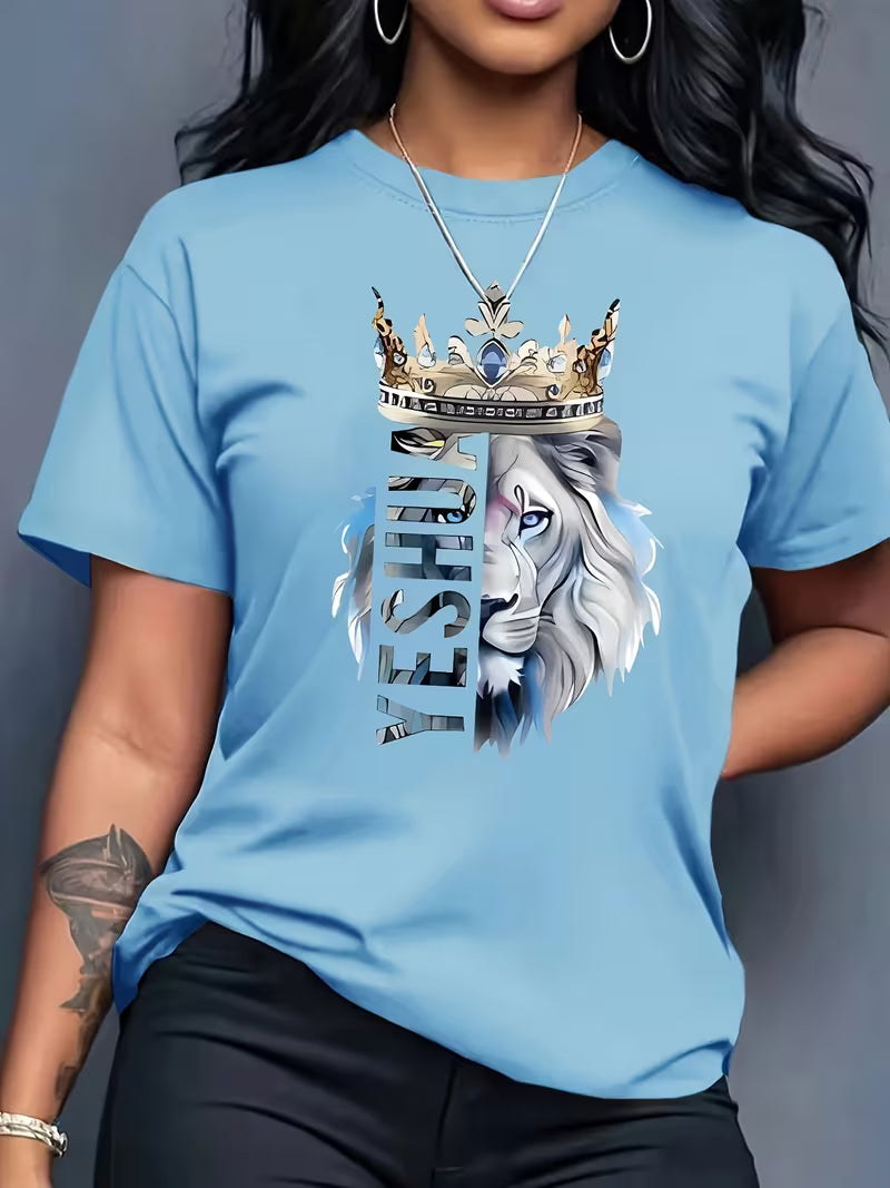 T-shirt lion yeshua chrétien