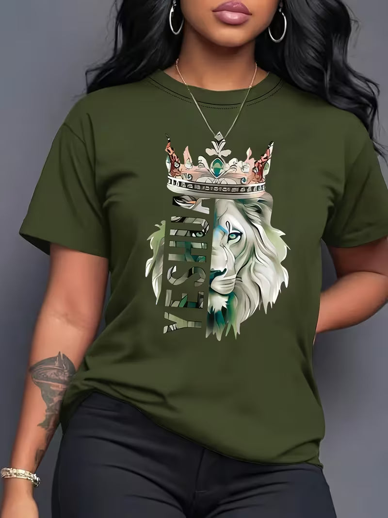 T-shirt lion yeshua chrétien